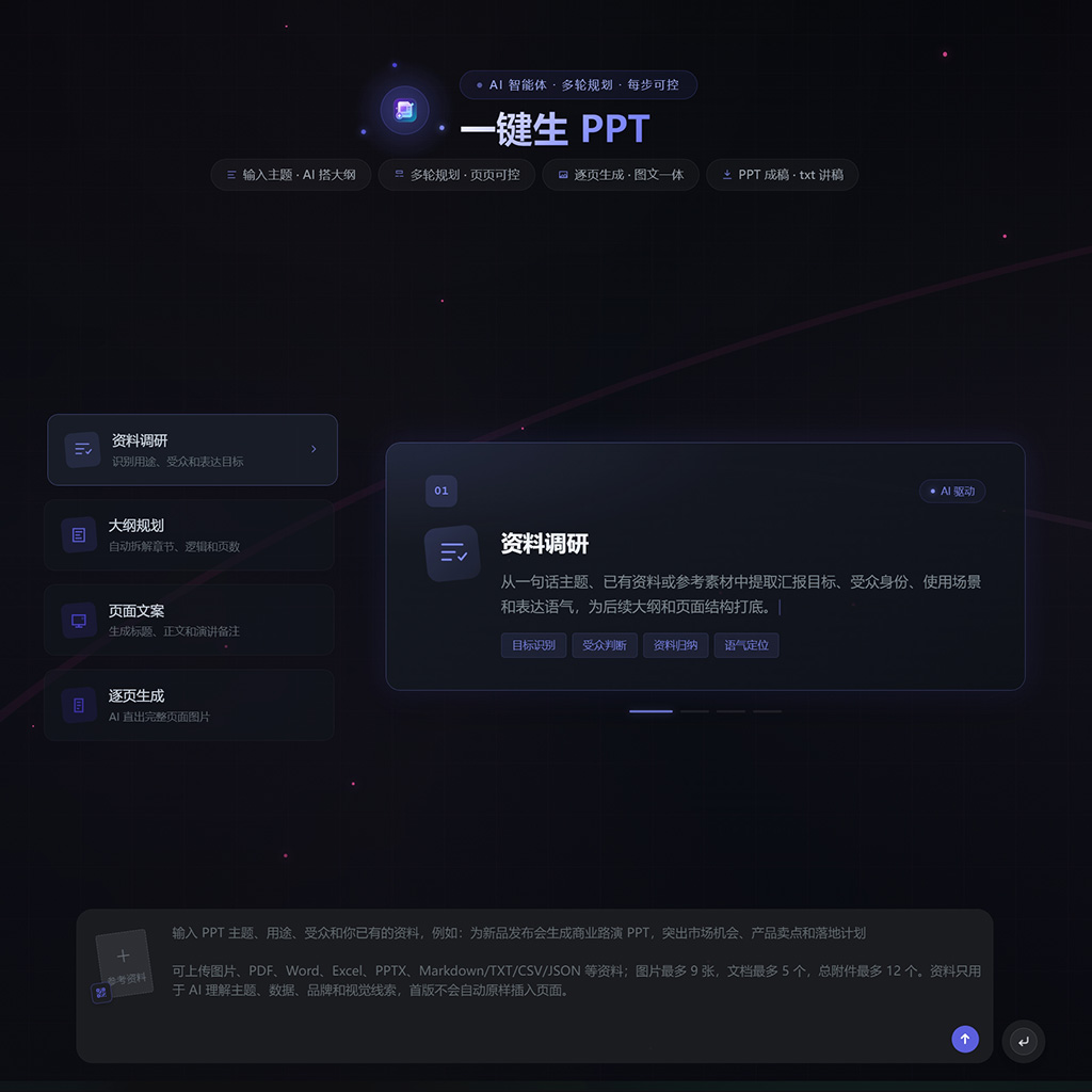 一键生PPT演示